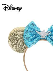Disney 1件迪士尼系列头饰，主题公园拍照道具，角色扮演服装，卡通米奇耳朵发箍，节日派对独特设计发箍，女士发饰 - 彩色 - 查看 2