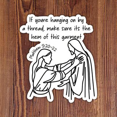 1 ملصق مزخرف بنمط مضحك عاطفي "إذا كنت تتعلق بخيط رفيع"، مناسب للأجهزة المحمولة والزجاجات والدفاتر والأقراص اللوحية والأكواب، للطلاب والمعلمين والبشر المتناغمين مع الفوضى الناعمة الذين يبذلون قصارى جهدهم حتى عندما يشعر الحياة وكأنها غرزة فضفاضة، هدية مثالية لأي شخص يحتاج إلى تذكير لطيف وممتع بأنه ليس وحده