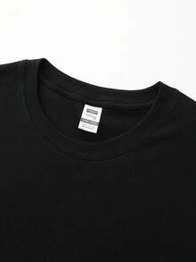 Disney Racing Story "Lightning McQueen", Printed T-Shirts, Officially Authorized Brand Disney, Men's Shirts, Men's T-Shirts, Men's Summer Clothes, High-Quality 100% Cotton Shirts, Outdoor Sports, Perfect Gifts, Relaxed Street Style, Machine Washable, Equally Suitable For Men And Women, Outdoor Sports. - 黑色 - 查看 3