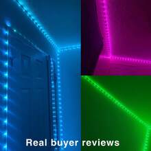 3ft-100ft Remote Control Color Adjustable LED Light Strip, Suitable For Room Decor, Bedroom, Home, TV Backlight, Living Room, Game Room, 6 DIY Modes, Adjustable Color & Brightness - Nhiều màu - Xem 8