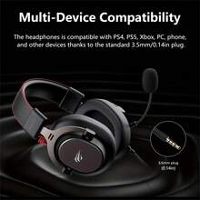HAVIT H2015E Gaming Headsets For PC, 53MM Drivers Surround Sound, Headset With Mic, Gaming Headphones With Mic, Clear Communication, Light-Weight And Skin-Friendly, Durable Aluminum Frame - 查看 6