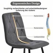 Dining Table & Chair Sets - White + MDF+Metal - View 10