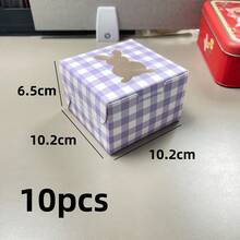 10pcs 4x4x2.5 Inch Easter Cookie Boxes, Rabbit Window Baking Boxes, Pie Boxes, Chocolate Strawberry Boxes, Fragile Heart-Shaped Boxes, Cooked Food Boxes, Cake Boxes, New Year Gift Packaging & Storage - Paper - View 13