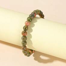 天然绿色宝石手链，带来好运，男女皆宜，幸运手链 - 多色 - 查看 6