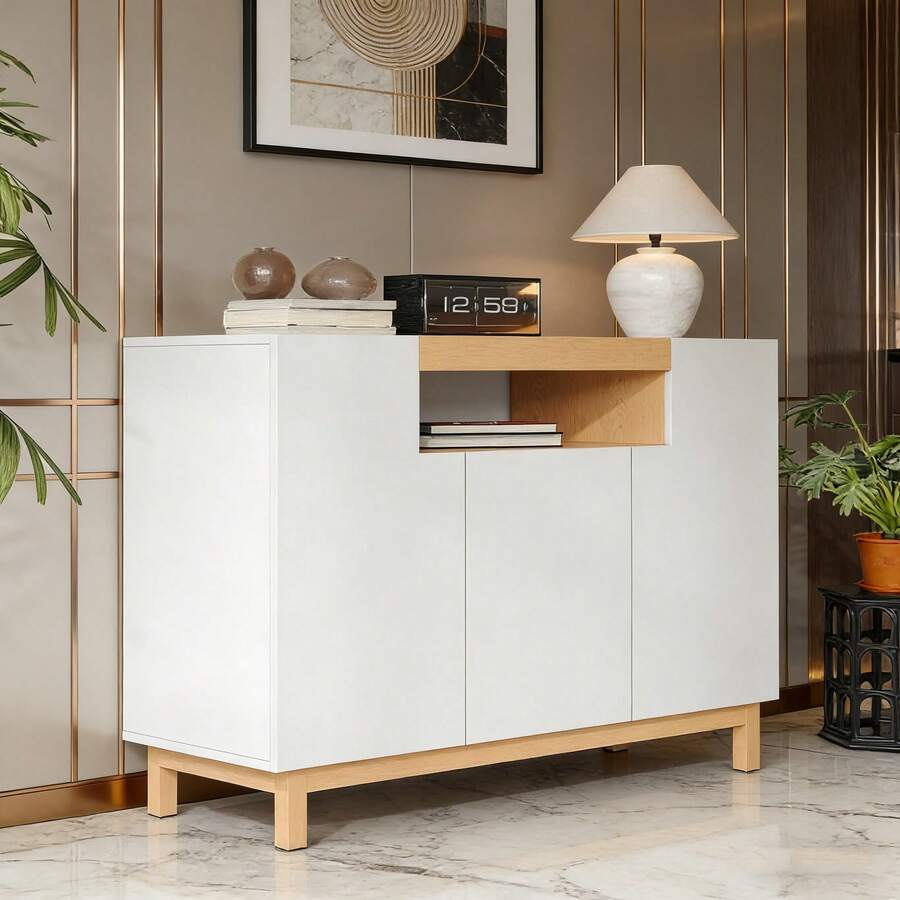 Buffets & Sideboards - White + Particle Board - View 1