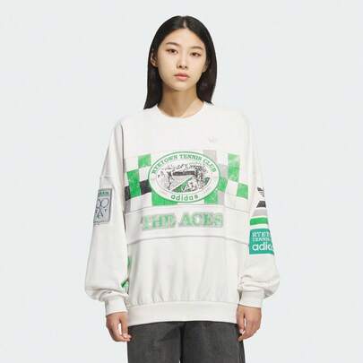 Adidas Originals Áo nỉ cổ tròn nam COURT CREW KG3144
