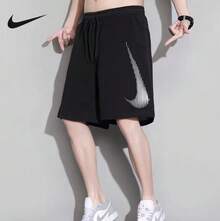 Nike Men's New Loose Woven Breathable Casual Shorts - Black - View 1