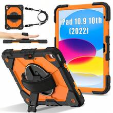 1pc 3-In-1 Anti-Drop Design, Adjustable Shoulder Strap, PC+Silicone Material, 360° Rotatable Handgrip Stand, Sturdy Protective Case Suitable Compatible With Ipad 11th (A16) 2025, 10th 2022, Galaxy Tab A11+ 2025/A9 Plus, Fashionable And Ideal For Gifts And Awards. - Multicolor - View 22
