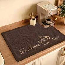 1pc Coffee Bar Mat, Kitchen Utensil Drying Mat, With "Coffee Bar" Design, Suitable For Countertop And Dining Table, Countertop Protection, Coffee Mat - Multicolor - View 16