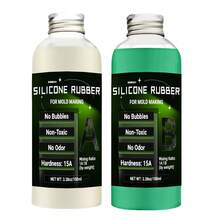 High Flexibility Heat Resistant Silicone Rubber, 32oz/6.76oz Green Non-Stick Mold Making Material For Resin, Candle, Gypsum And Jewelry Casting, Perfect For Complex Details & Carving Projects - Green - View 12