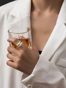 1pc Elegant Minimalist Style Golden Ring, Suitable As Gift For Female Friends, Sisters, Family On Birthday, Holiday, Vacation - Yellow Gold - View 5