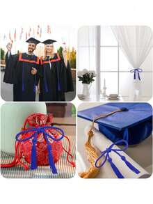 2026届毕业生荣誉流苏涤纶纱线毕业礼物（红色、蓝色、金色、黑色） - 流蘇 - 查看 3