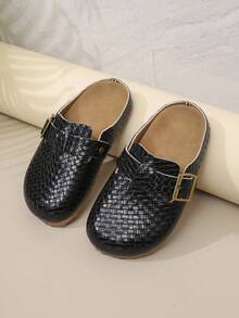 Children's Thick Sole Outdoor/Indoor Slip-On Sandals, Spring/Summer - Black - View 3