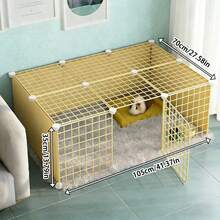 DIY Interlocking Pet Fence For Small Dogs, Guinea Pigs, Mini Rabbits, Kittens, Puppies, Small Animals Safety Barrier - Multicolor - View 1
