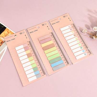 ملصقات مذكرات لاصقة للحيوانات الأليفة بألوان هادئة، دفتر مذكرات ورقي بسيط، ملصقات لاصقة مصنفة