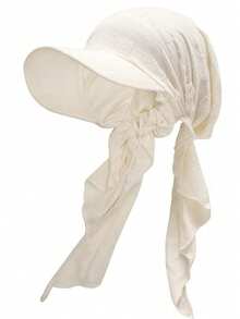 1件欧美新款破洞条纹头巾帽，无檐遮阳帽，轻便多功能头巾帽 - 多色 - 查看 14