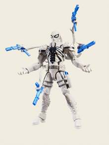 Hasbro 漫威传奇系列《万智牌》X蜘蛛侠玛丽·简·沃森钢铁蜘蛛战衣6英寸可动人偶，配有4个可动腿和独家闪卡 - 彩色 - 查看 5