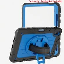 1pc, Mini 5 Case, Mini 4 Case (With 360-Degree Rotating Wrist Strap/Stand), Mini 5/4th Gen 7.9-Inch Pro 11 Case 4th Gen/ 3rd/2nd/1st Gen (2022/2021/2020/2018), Air 5th/4th Gen, 9th/ 8th/7th Generation Case 2019-2021, (A16) 11th/10th Generation - Black + Sky Blue - Black + Sky Blue - View 21