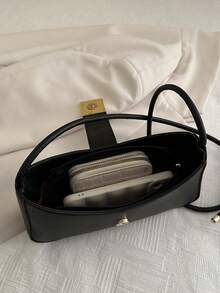 Mini Women's Shoulder Bag, Valentine's Day Gift, Small Purse , Valentines Gifts - Black - View 12