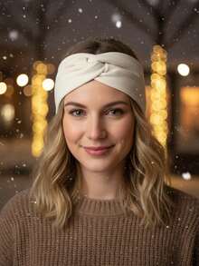 1 Piece Women's Cross-Color Solid Color Set Hairband Fashion Versatile Headband Hair Accessory - Multicolor - View 5