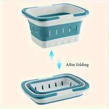 1pc Foldable Large Capacity Laundry Basket, Waterproof Dirty Clothes Storage Bin, Suitable For Dorm, Bedroom, Bathroom, Convenient & Practical - View 7
