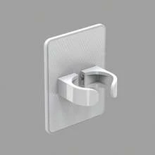Soporte autoadhesivo para cepillo de pelo - Estante de pared para peines montado en el baño, Estante de almacenamiento de cepillos de pelo de plástico adecuado para cepillos de cerdas suaves, rizadores y pinzas para el cabello, Organizador de tocador sin taladro, Accesorio de baño que ahorra espacio - Multicolor - Ver 11
