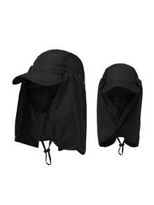 1 Pc Men And Women Hat Sunshade Cap Ride Sunscreen Cap Face Ultraviolet Hat Sun Hat - Conventional - View 3