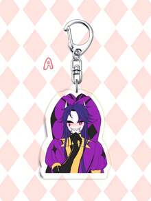 1pc/7pcs Acrylic Bizarre Circus Clown Keychain, Cute Anime Character Pendant, Anime The Freak Circus Keychain,Mobile Phone Charm & Phone Chain, Bag Accessory, Creative Fans Gift, Protective Film On Both Sides - Multicolor - View 17