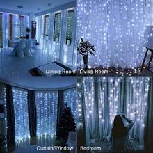 3 Meters X 3 Meters 300 LED String Lights, 8 Modes, USB Powered, Suitable For Indoor/Outdoor, Room, Wall, Wedding, Party, Christmas Decor - Multicolor - View 13
