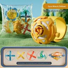 夜光手表发射器、飞盘陀螺手环、竹制蜻蜓UFO玩具、学生奖励礼品 - 彩色 - 查看 5