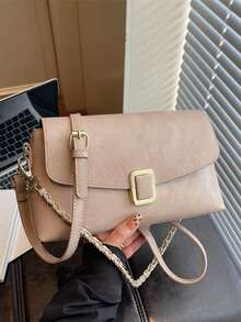 时尚百搭复古通勤女式单肩斜挎包 - 彩色 - 查看 11