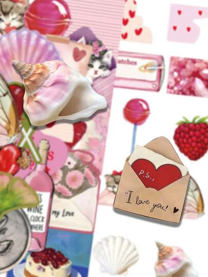 50pcs Girlhood Stickers High Aesthetic Style, Waterproof Decals For Journal, Phone Case, Tablet, Water Bottle, Desk, Helmet, Bicycle, Luggage