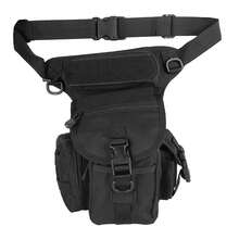 Drop Leg Bag for Men Motorcycle Riding Fanny Pack Outdoor Travel Fishing Hiking Cycling Hip Bags Thigh Bag Leg Pouch Black - Negro - Ver 5