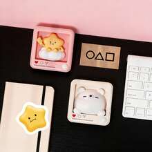 Đèn ngủ cảm biến hình ngôi sao & gấu hoạt hình dễ thương, đèn LED sạc từ tính, độ sáng điều chỉnh 2 mức, tự tắt sau 60 giây, đèn trang trí di động gắn tường & để bàn, phù hợp cho phòng ngủ, hành lang, không gian trong nhà - ánh sáng trắng ấm áp - Xem 3