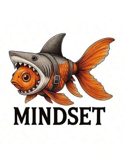 1pc/2pcs/3pcs Shark Head & Goldfish Heat Transfer Stickers, Suitable For DIY T-Shirts, Jeans, Pillows, Backpacks, Hats And Sofa Covers, Waterproof, Fade-Resistant, Durable Plastic Stickers, Funny Pattern, Textile Decoration, Clothing Embellishment, Crafts Hobby