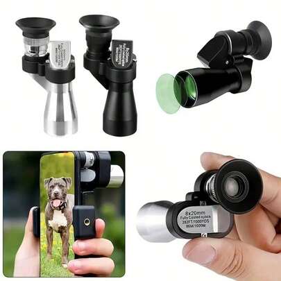 便携式高清迷你口袋金属望远镜，单筒高倍望远镜，适用于户外狩猎、露营、徒步旅行