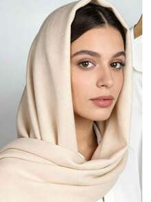 Linen Solid Color Casual Polyester Scarf, Natural Texture, Soft Wrap Feel, Versatile Headscarf, Breathable & Skin-Friendly, Daily Wear Hijab - Multicolor - View 4