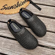 Dép lê lưới thoáng khí mùa hè dành cho nữ, dép bệt thoải mái. - màu đen - Xem 11