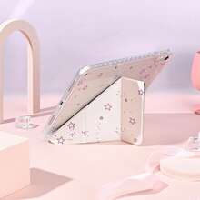 1个带笔槽的多角度磁吸支架保护套，支持自动休眠/唤醒功能，适用于Pro/Air/三星Galaxy A9/S9/S7/S10+/小米Pad 5/6/7等平板电脑。 - 彩色 - 查看 10