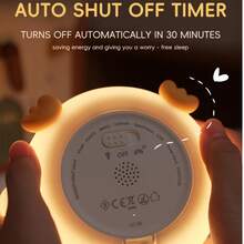 Children's Night Light With Touch Function 7 Colours - Baby Night Light With Timer, Children's Light Made Of Silicone 100% , Gifts For Babies, Children And Girls - Multicolor - View 6