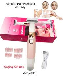 1900 Electric Hair Removal Device Painless For Lady, Body Hair Remover, Face Clean Hair Remove, Bikini Line Privated Place Hair Remove, Washable Shaver, Women Smooth Skin Machine, Electric Eyebrow Hair Trimmer, Fast Clean On Upper Lip Hair, Underarm Hair Remove - View 8