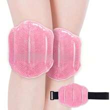 1 st. ispåse för knä - återanvändbar ispåse för varma och kalla kompresser för knäavslappning - gel-ispåse med elastiskt justerbart band - Flerfärgad - Visa 12