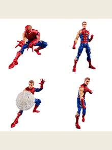 Hasbro 漫威传奇系列《万智牌》X蜘蛛侠玛丽·简·沃森钢铁蜘蛛战衣6英寸可动人偶，配有4个可动腿和独家闪卡 - 彩色 - 查看 10