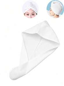 30/20/10/3/1pcs Disposable Highly Absorbent Soft Dry Hair Cap, Thick Dry Hair Towel For Travel - White - View 8