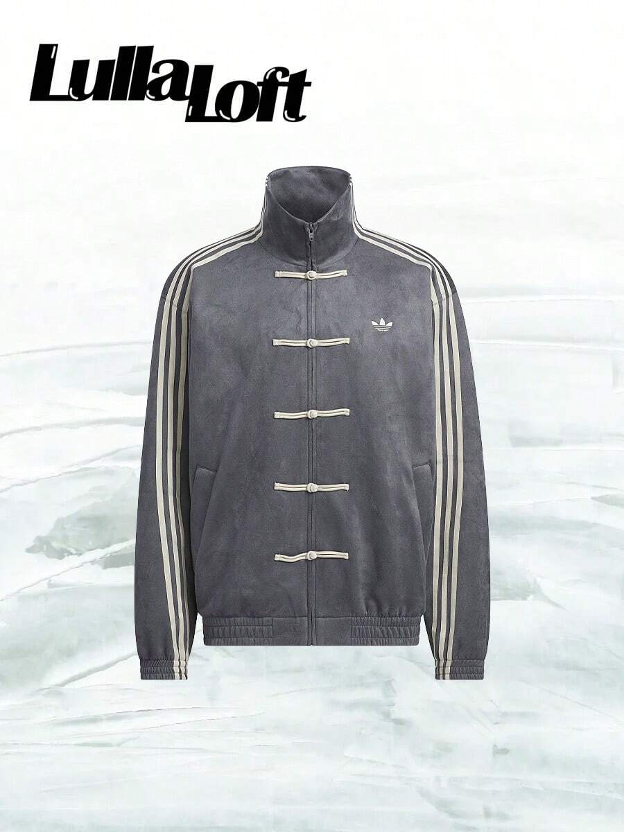 Adidas CTT Chinese Track Top 3.1 Gender Neutral Jacket (Asia Sizing) Dark Grey-Back To School- Mother's Day Gifts-Father's Day Gift –KR0295 - Màu xám đen - Xem 1