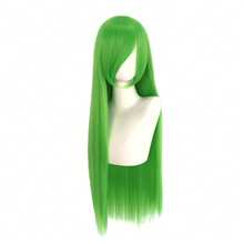 Neon Green Versatile Cosplay Wig, Extra Long Straight Wig For St. Patrick's Day & Music Festival - Green - View 10