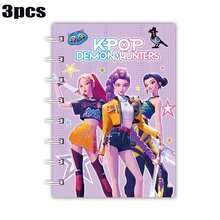 1/2/3本 KPOP 女团螺旋笔记本，A7 螺旋笔记本，学生便签本，便携式便签本，笔记本，便签本，返校学生文具 - 彩色 - 查看 10