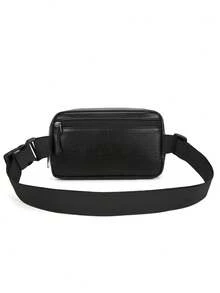 1件装男士休闲胸包/斜挎包/腰包，都市简约风格，斜挎手机袋 - 彩色 - 查看 10