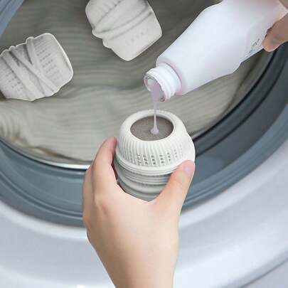1pc/3pcs Washing Machine Laundry Ball Reusable Dryer Balls Clothes Cleaning Ball Fabric Softener Washing Ball