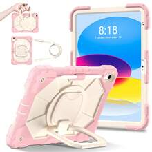 1pc 3-In-1 Anti-Drop Design, Adjustable Shoulder Strap, PC+Silicone Material, 360° Rotatable Handgrip Stand, Sturdy Protective Case Suitable Compatible With Ipad 11th (A16) 2025, 10th 2022, Galaxy Tab A11+ 2025/A9 Plus, Fashionable And Ideal For Gifts And Awards. - Multicolor - View 91